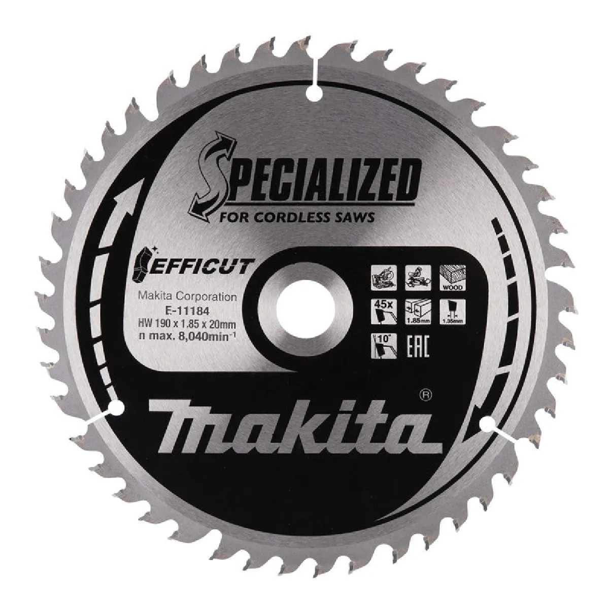 Makita EFFICUT Lame de scie 305x30 mm 60 dents B 67309 - vue 2