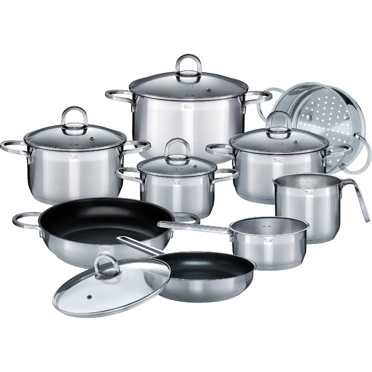Gsw Batterie De Cuisine Inox - 14 Pièces
