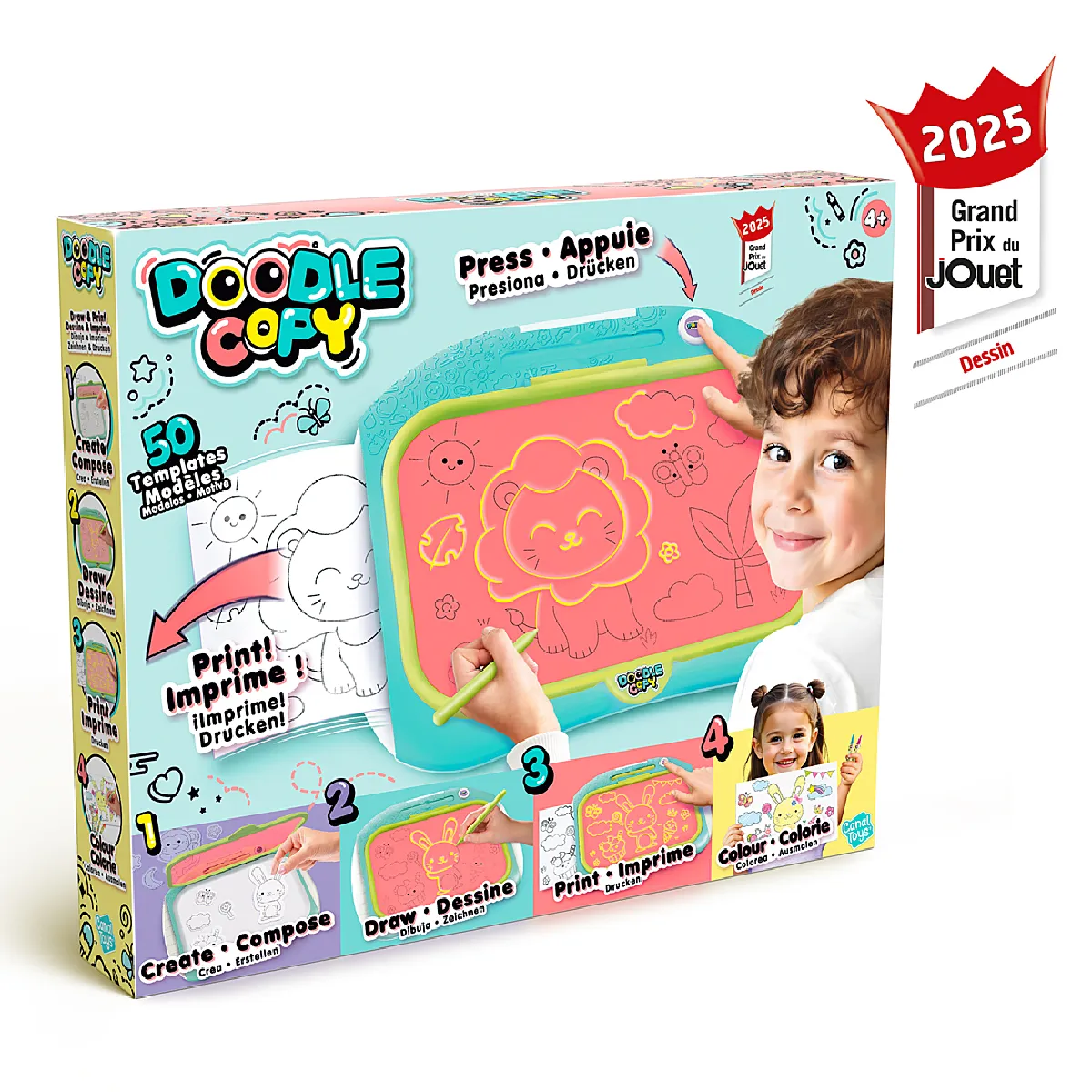 Doodle Copy - Jeu créatif pour apprendre à dessiner - Grand prix du jouet 2025