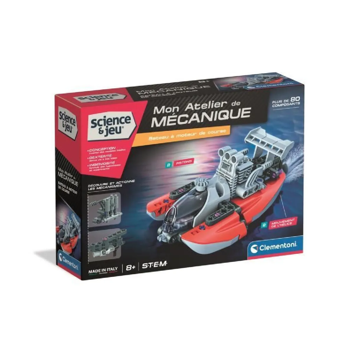 Mon atelier de mécanique Drag Boat Clementoni Jeux - vue 3