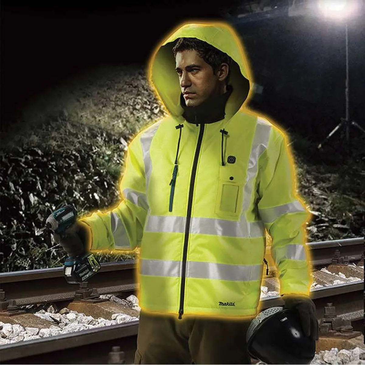 Blouson chauffant MAKITA CJ106DZ 12V Li Ion Machine nue /Taille: - vue 2