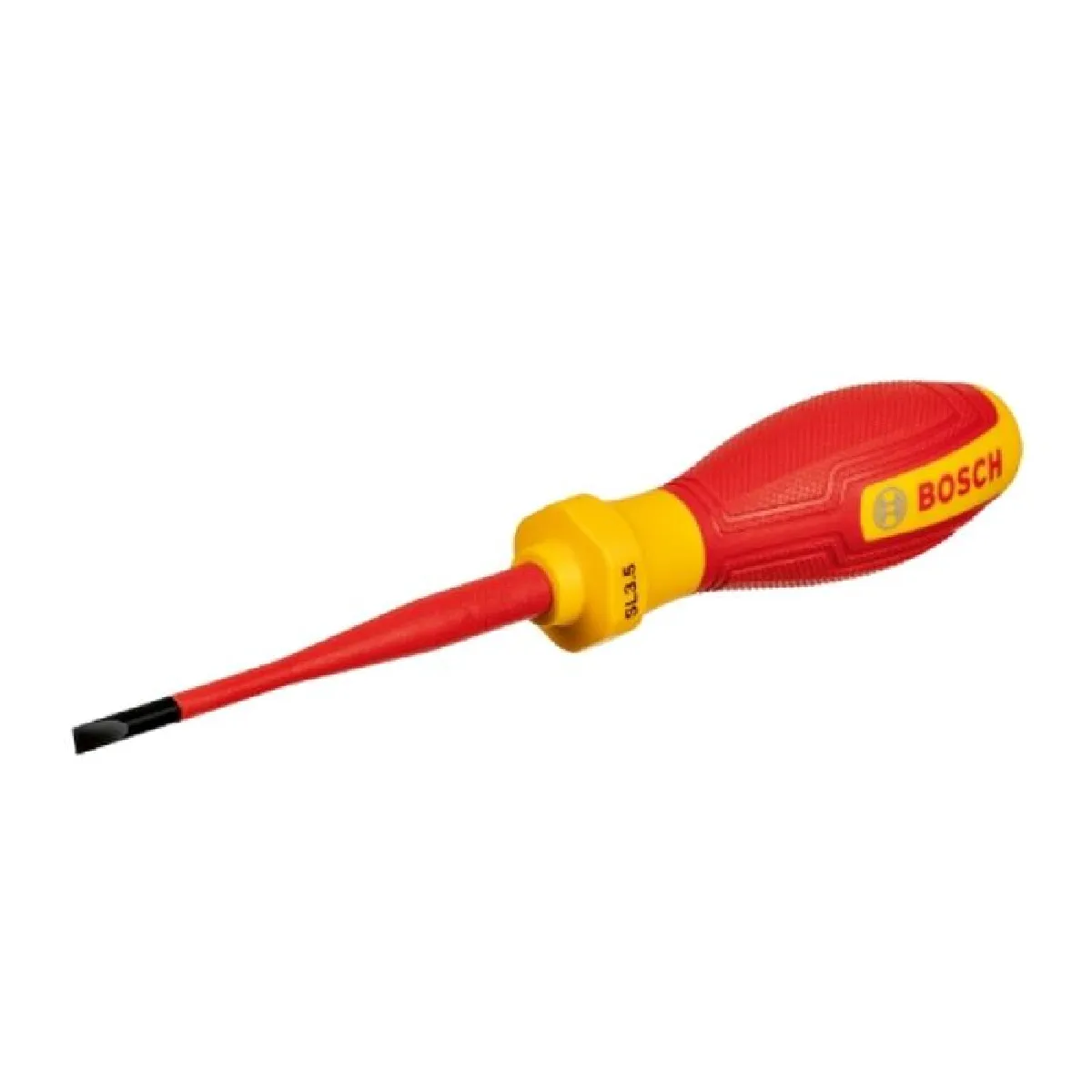 Tournevis VDE BOSCH SL35x75 Isolé jusquà Manche ergonomique Embout plat - vue 3