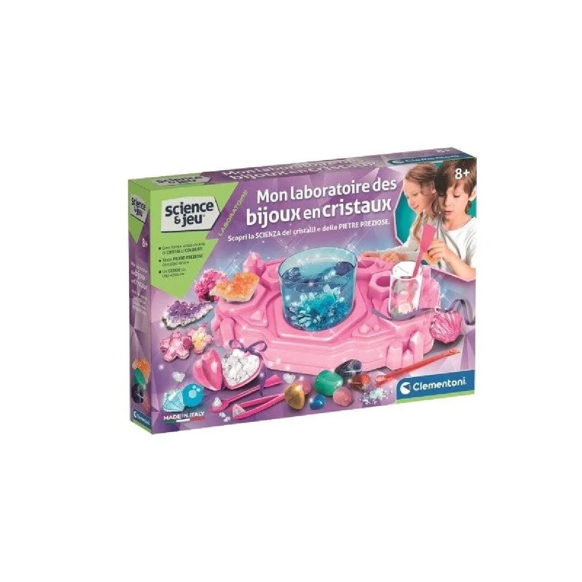 Jeu de sciences Clementoni Mon laboratoire des bijoux en cristaux
