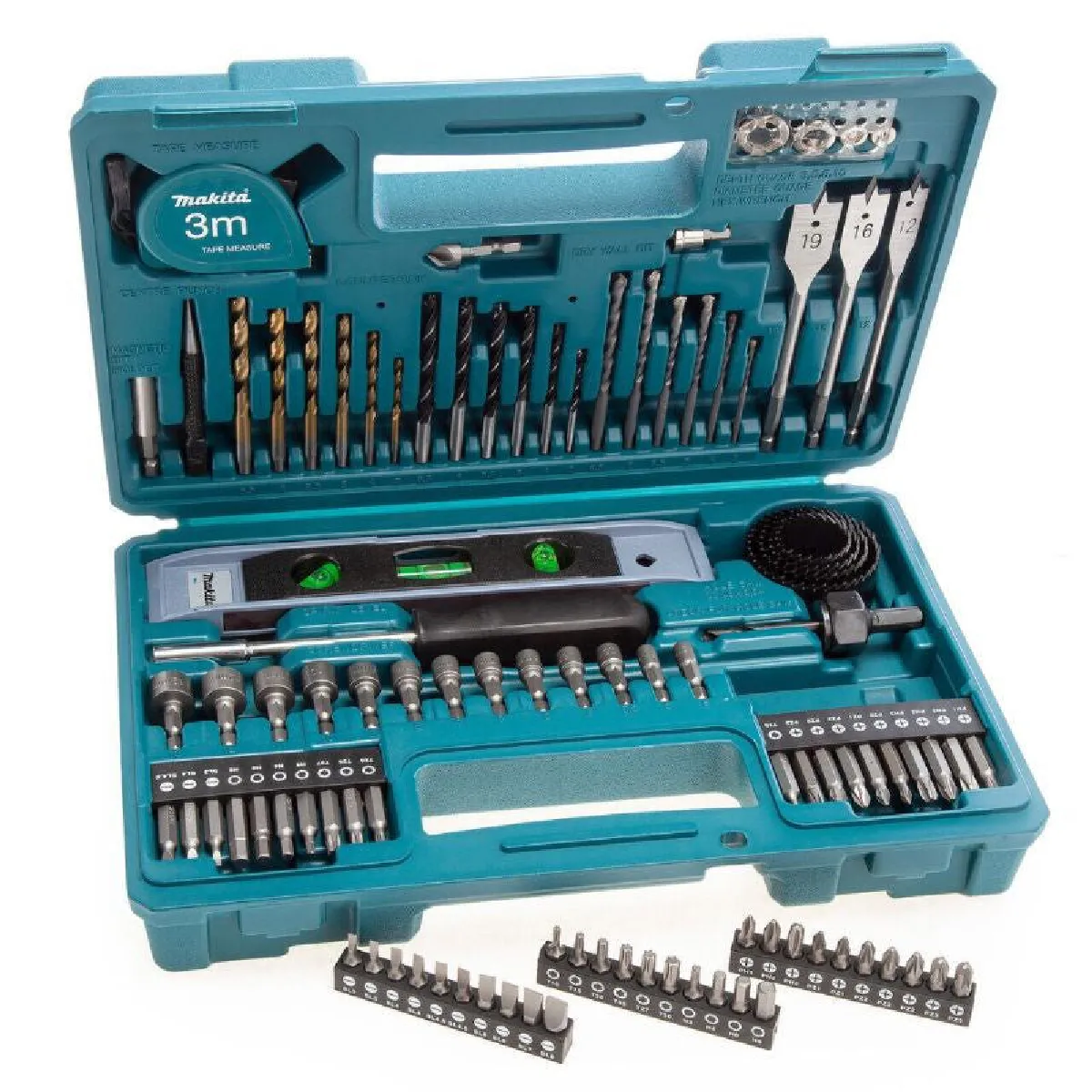 Jeu perçage vissage 102 pièces en coffret Makita E 10730 - vue 2