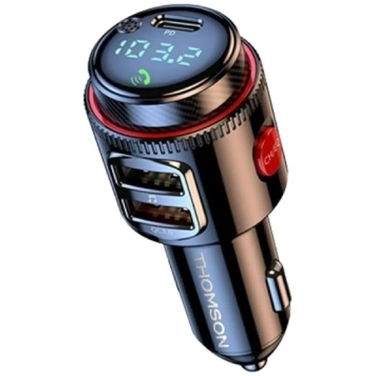 Transmetteur FM bt THOMSON 1224 V QC 3.0 Led - vue 2