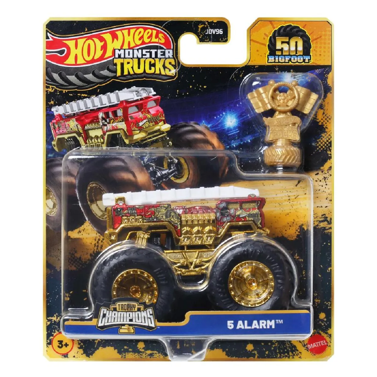 Hot Wheels Monster Trucks Bigfoot Trophy Champions Single Cars JDV96 Jdv97 Bigfoot - vue 8