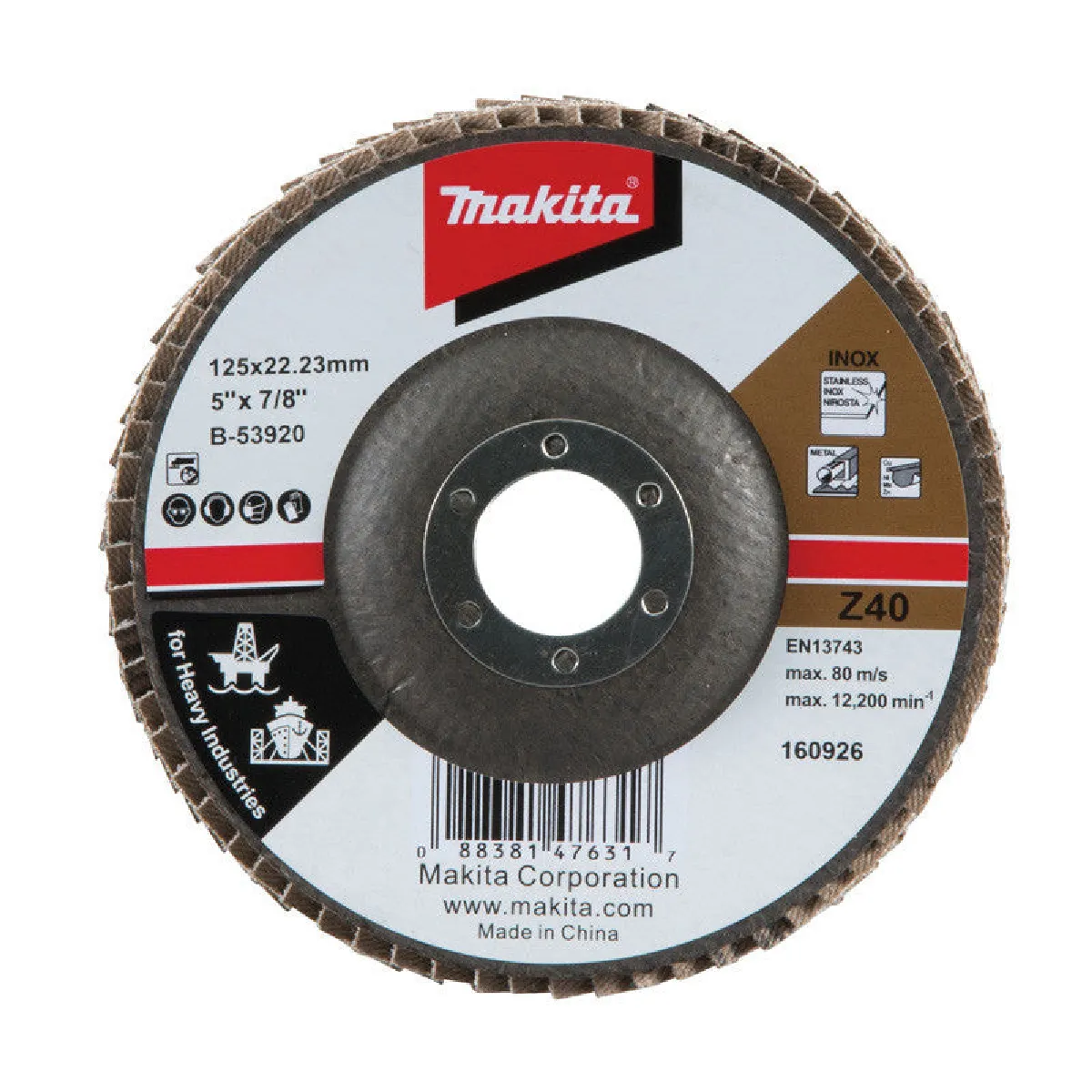 Plateau à lamelles MAKITA B 53920 125 Z40 - vue 2