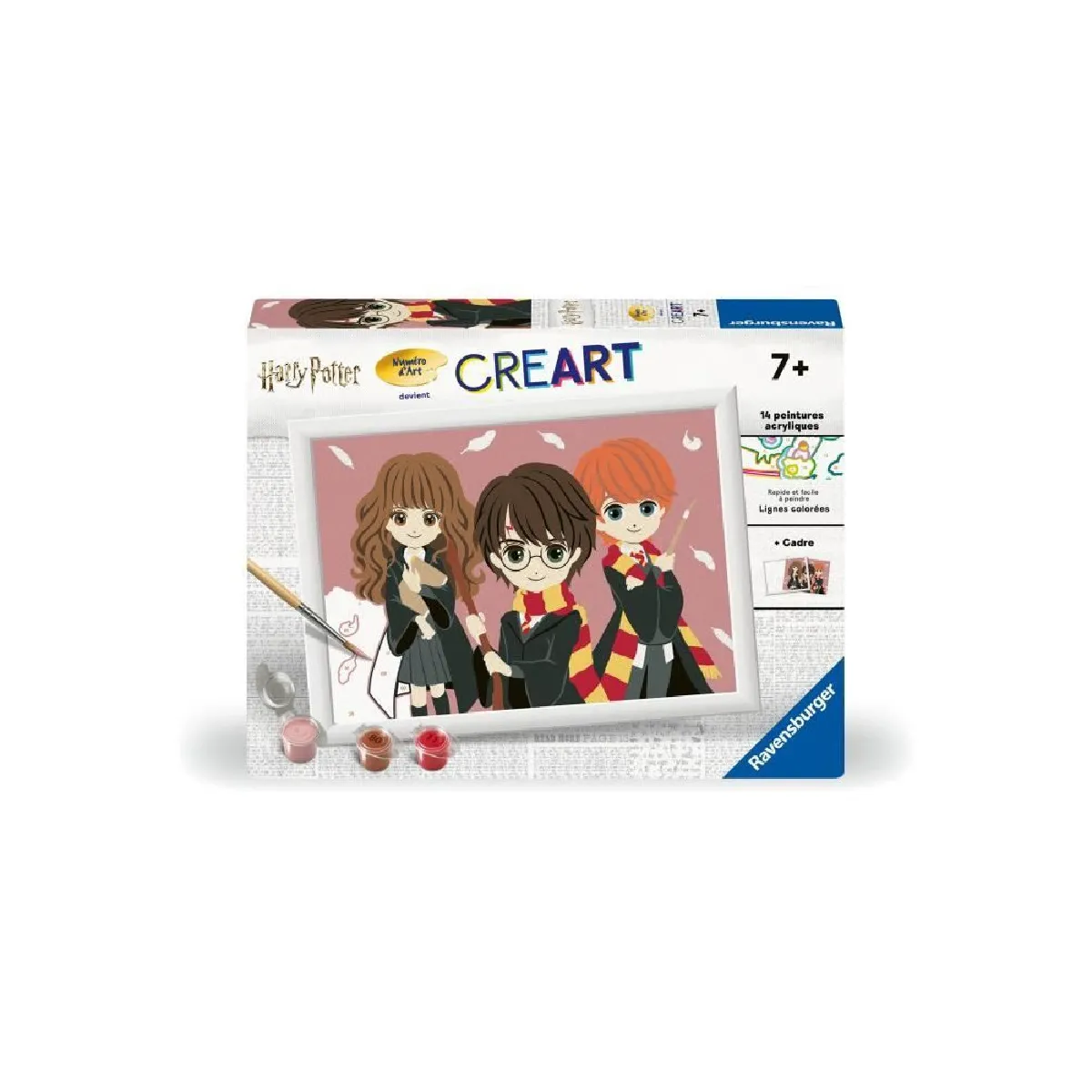 Ravensburger CreArt Kids 18x24 cm Numéro d'art Portrait de GroupeHarry Potter Kit de Peinture par numéros Dès 25835 - vue 3