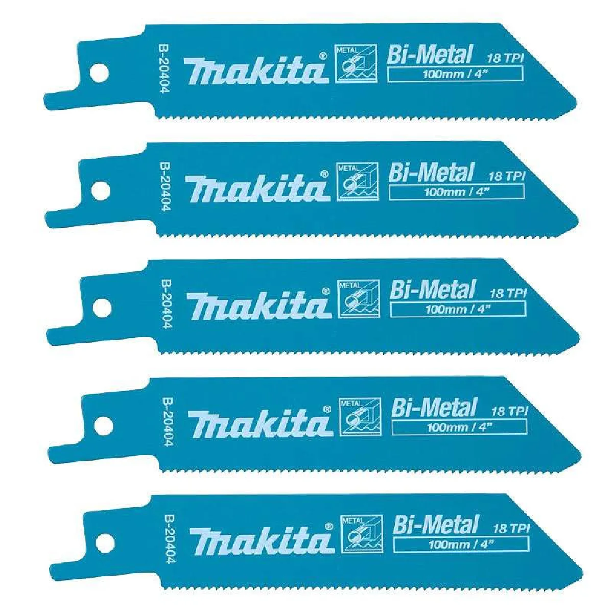 Makita Lames Bi Métal flexibles pour tôles minces 0 7 à 3 mm B 20404 - vue 2