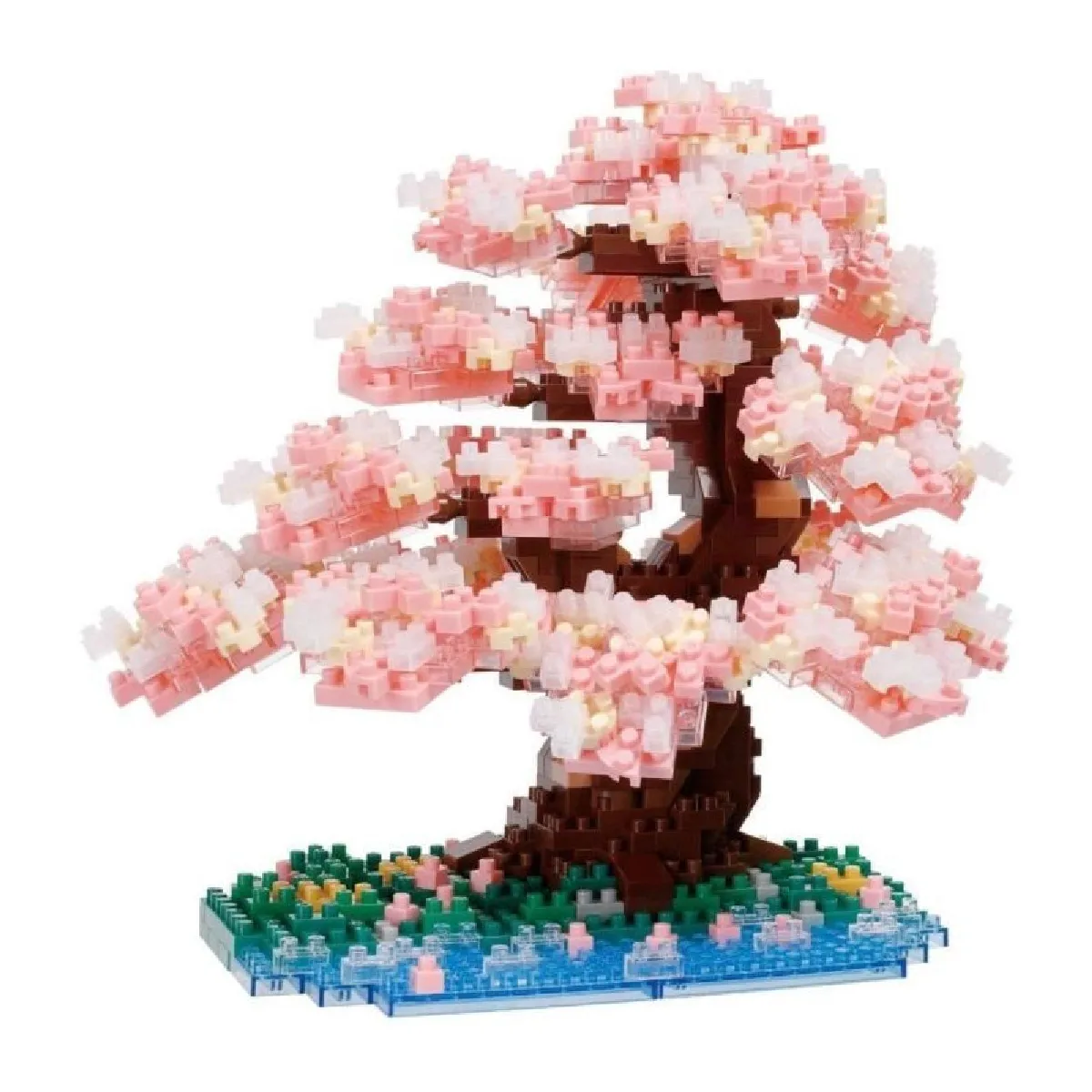 Figurine en briques BANDAI NANOBLOCK Cerisier en fleurs Deluxe 990 pcs - vue 5