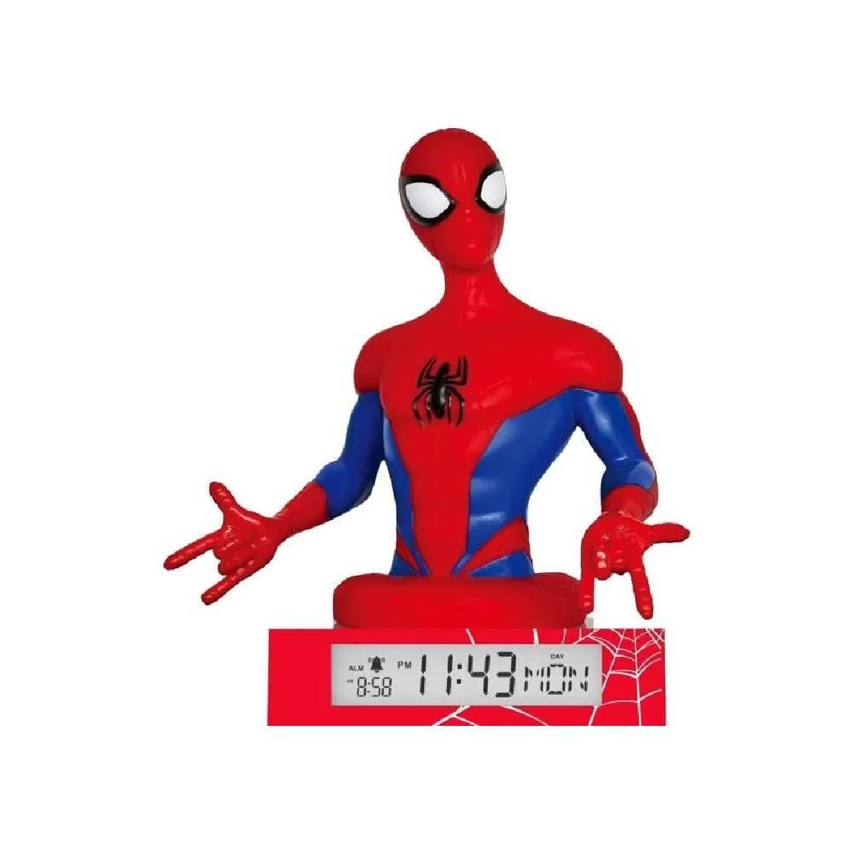 Kids Licensing Rouge/Bleu Kids_licensing Réveil Digital Spiderman - Et