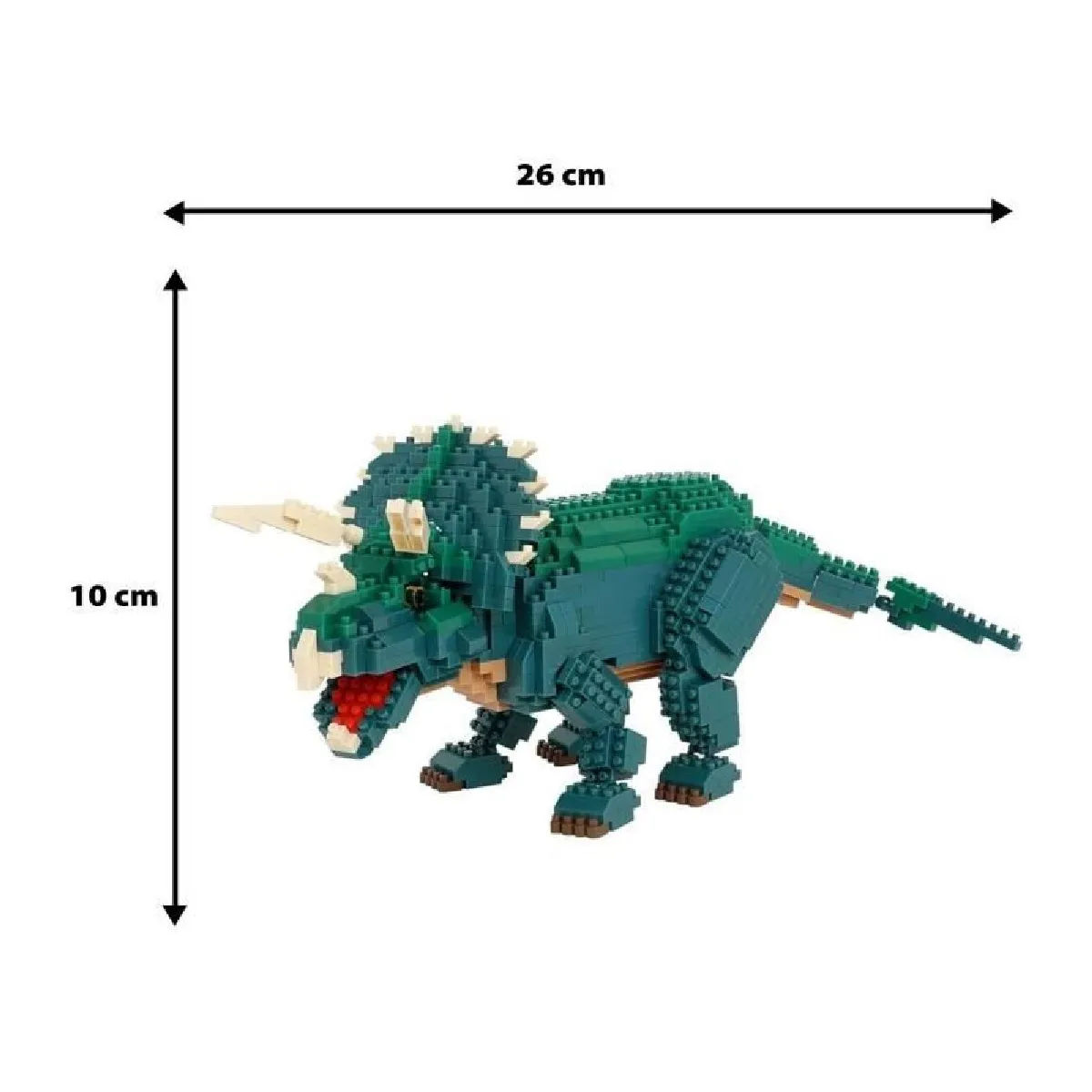 Figurine en briques - BANDAI - NANOBLOCK - Triceratops Deluxe - 930 pcs