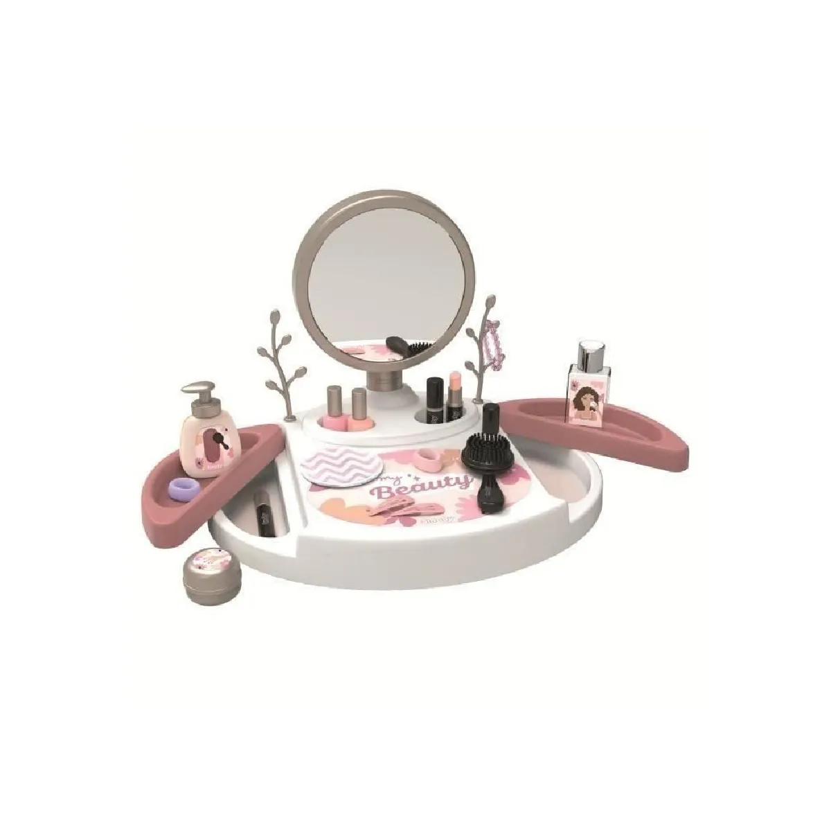 Smoby My beauty studio Coiffeuse sur table avec miroir inclinable et amovible 15 accessoires factices Fabrication française - vue 10