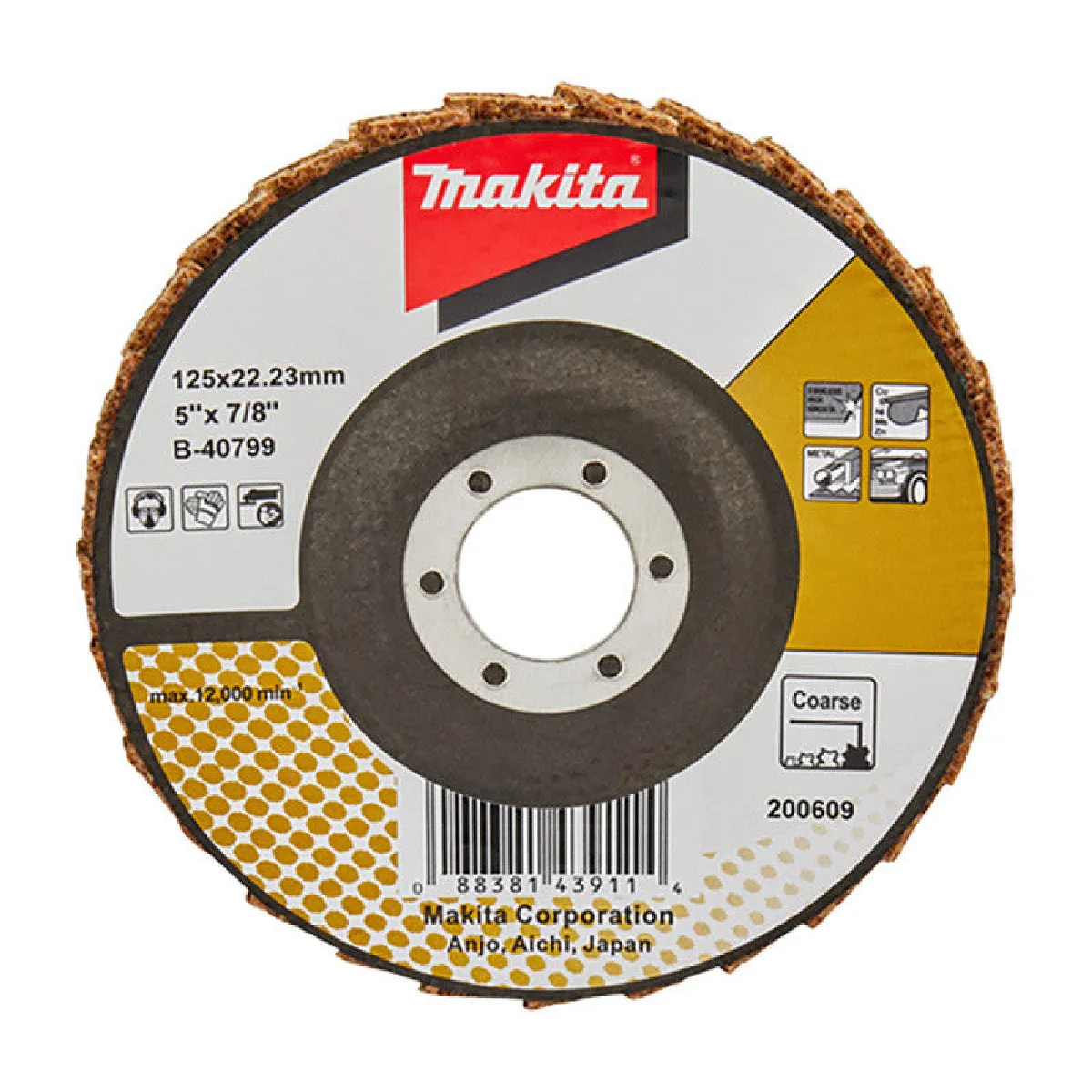 Disque à lamelles pour conditionnement de surface MAKITA B 40799 - vue 2