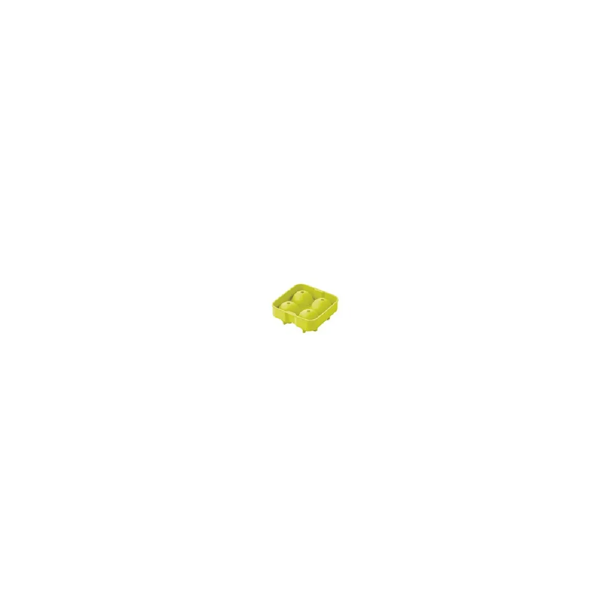 Point Virgule Vert Moule À Glaçons En Silicone Pour 4 Boules Ø 4.5Cm - Image 2
