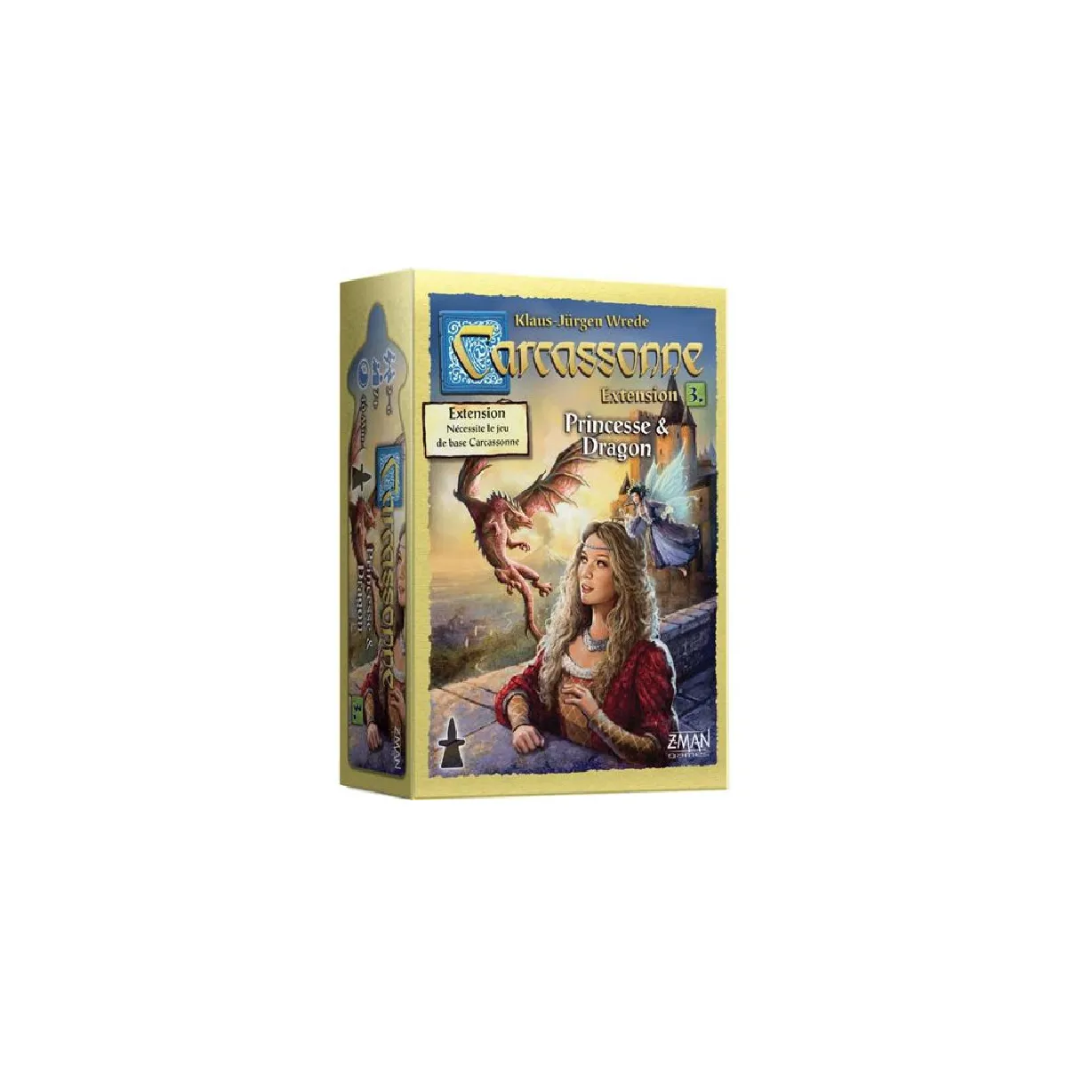 Jeu de stratégie Asmodee Extension Carcassonne Princesse et Dragon - vue 2