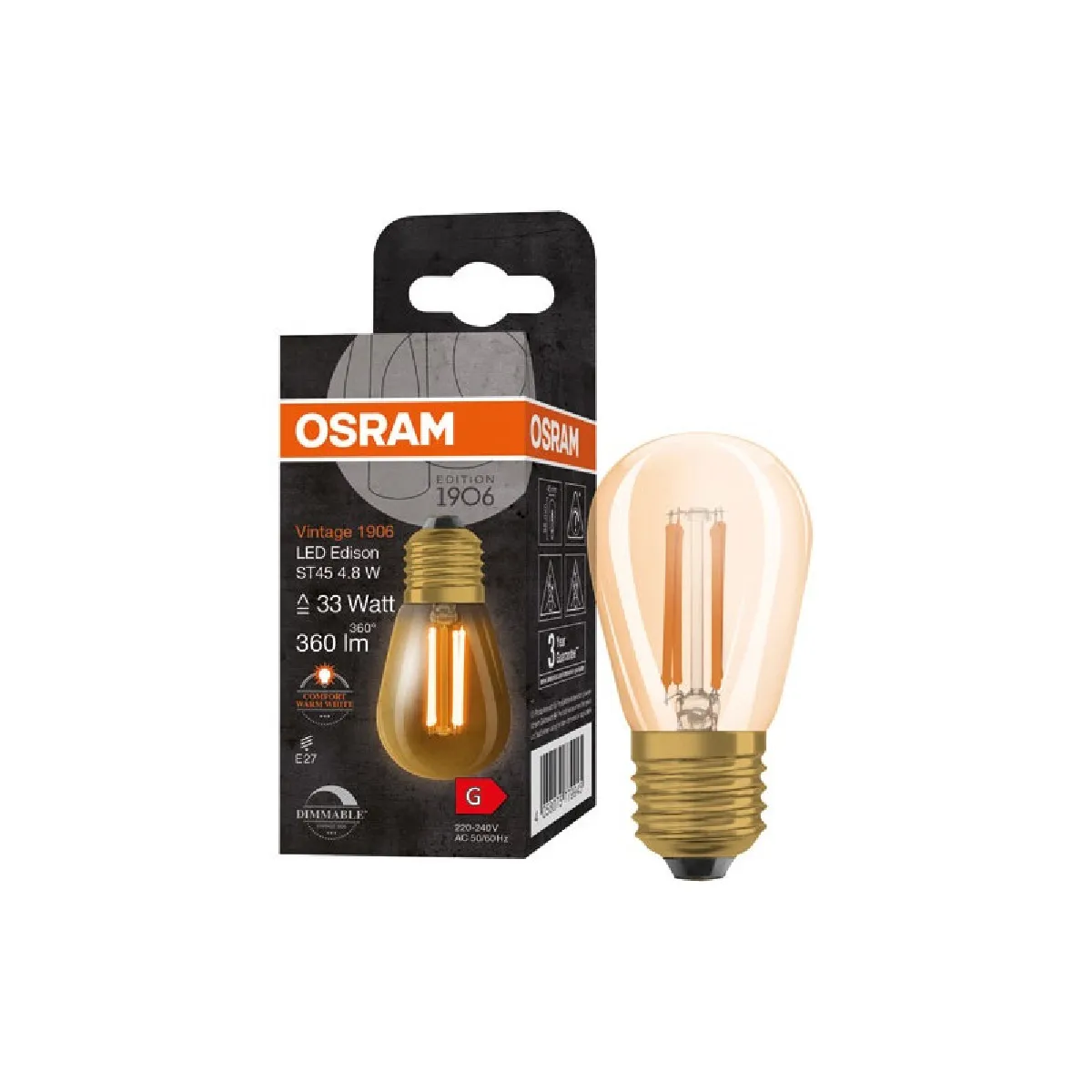 LEDVANCE AC42392 ampoule LED Lumière chaude 2200 K E27 G Neuf - vue 4