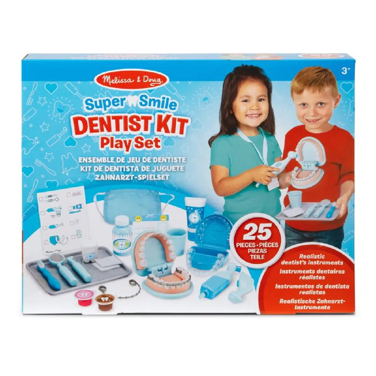 Cabinet Dentaire Melissa & Doug 26 Pièces Mâchoire Articulée Accessoires Éducatifs - Image 2