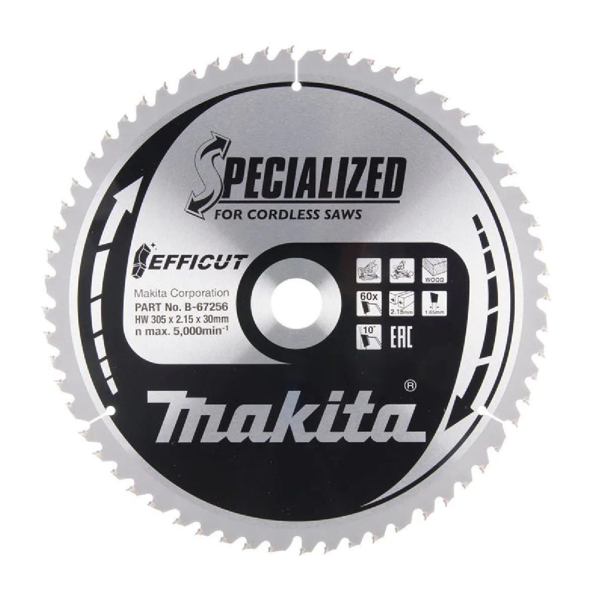 Lame de scie 190x1 85x20 60z Efficut E 11190 - vue 2