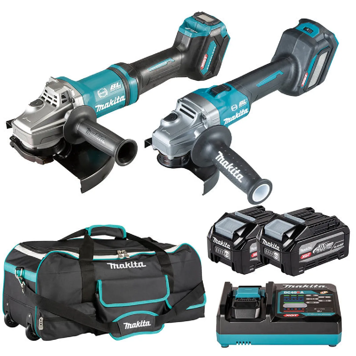 Combopack XGT ® 2 Outils MAKITA DK0227G201 40V 2 x BL4040F + DC40RA