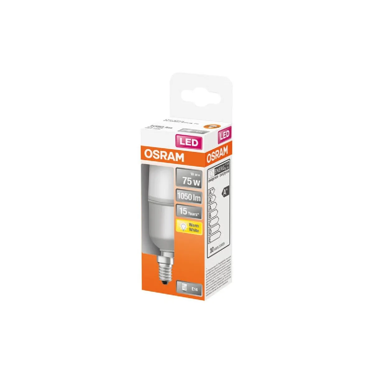 OSRAM LED stick dépolie+radiateur E14 806lm chaud - vue 5