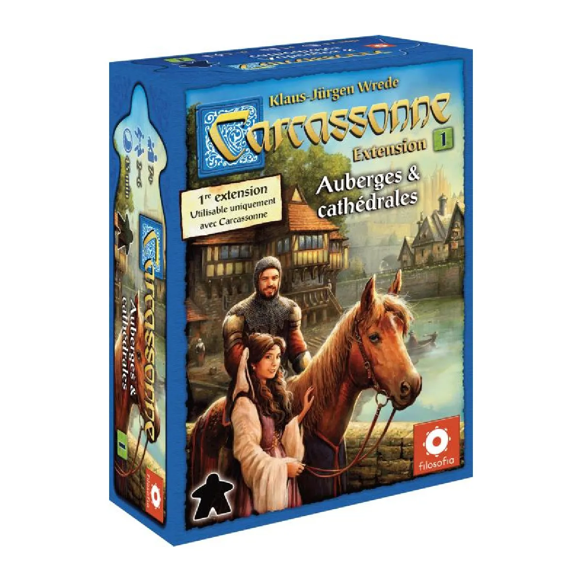 Jeu de stratégie Asmodée Carcassonne Extension N°1 Auberge Et Cathédrales