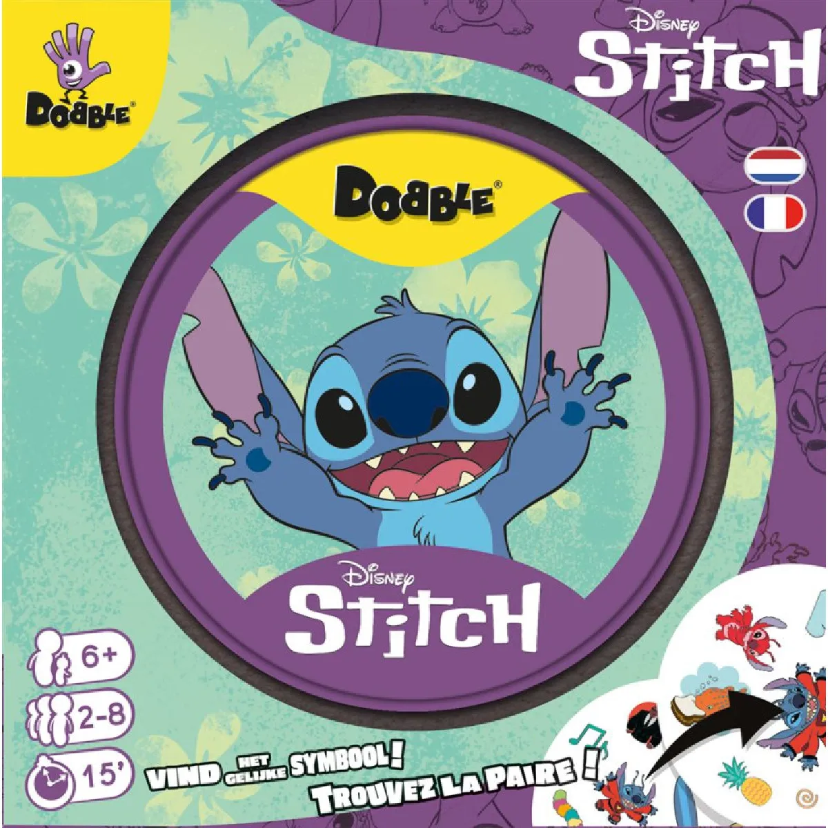Jeu de stratégie Asmodee Dobble : Lilo et Stitch - vue 3