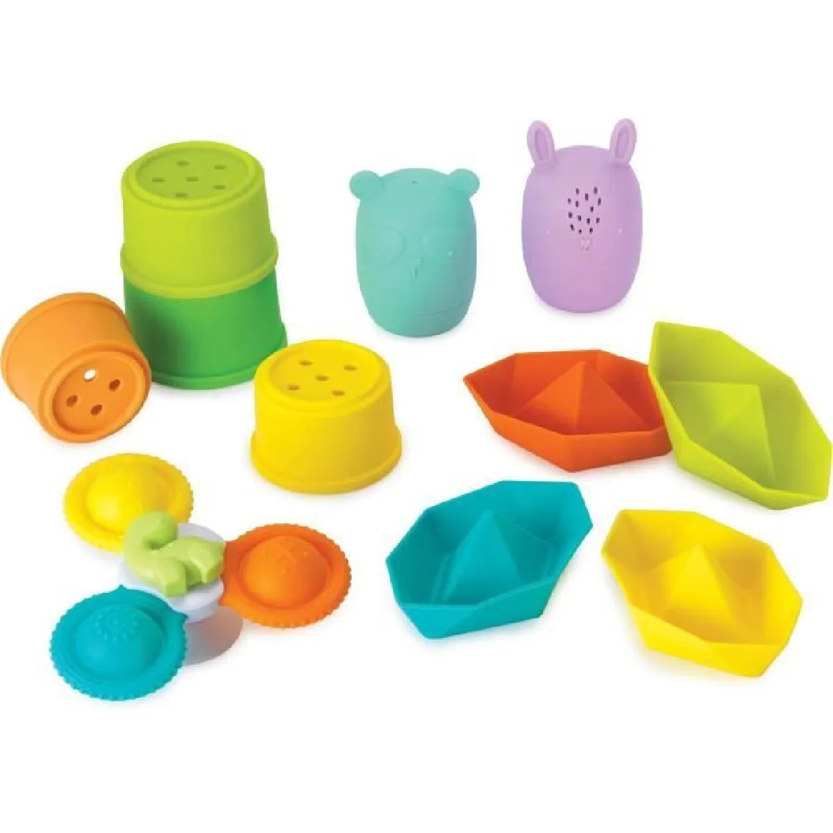 Non Communiqué Bleu Coffret De Bain - 315341 - 11 Pieces - Silicone - Image 2