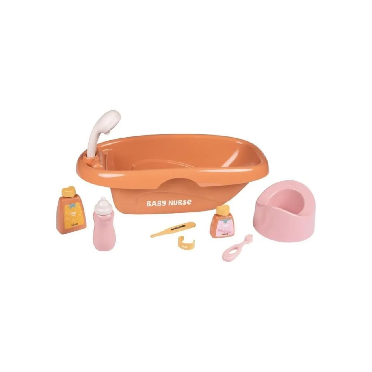 Smoby Baby Nurse Set Baignoire Et Accessoires Nombreux Accessoires Jouet d'Imitation Prendre Soin de Son Bébé Matière Recyclée A Partir de Fabrication Française - vue 9