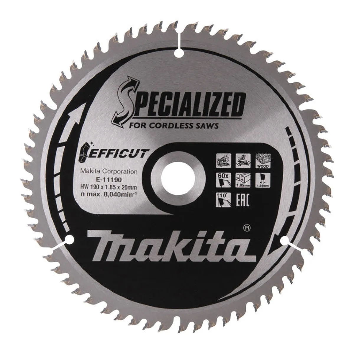 Makita EFFICUT Lame de scie 305x30 mm 80 dents B 67315 - vue 2