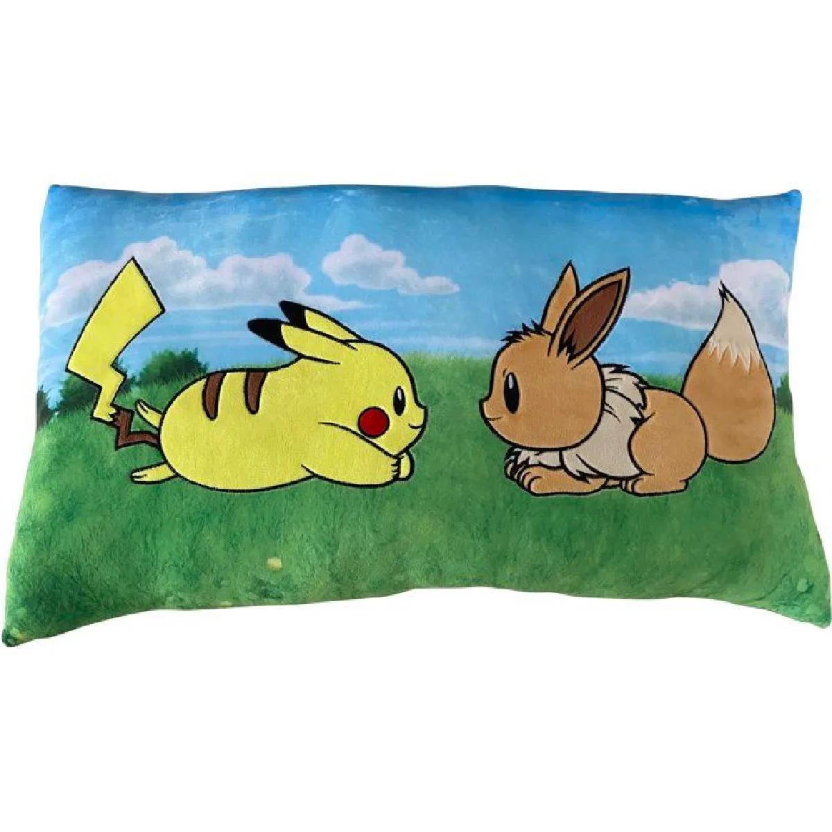 Coussin premium POKEMON Pikachu & Eevee Microfibre 60 cm - vue 2
