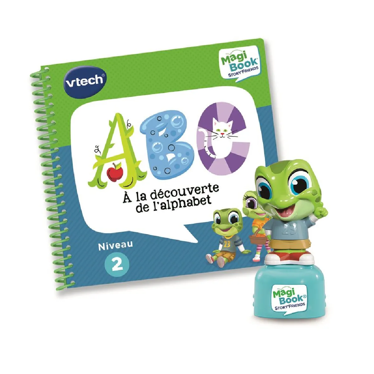 Livre interactif Vtech MagiBook Story'Friends ABC A la découverte de 'alphabet avec Figurine - vue 7