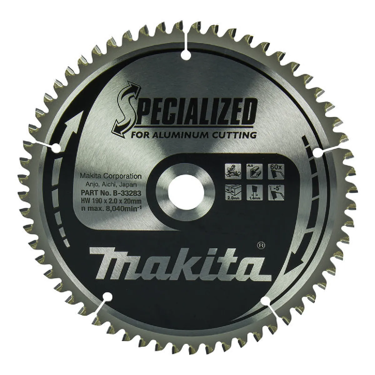 lame de scie SPECIALIZED aluminium Makita B 33283 - vue 2
