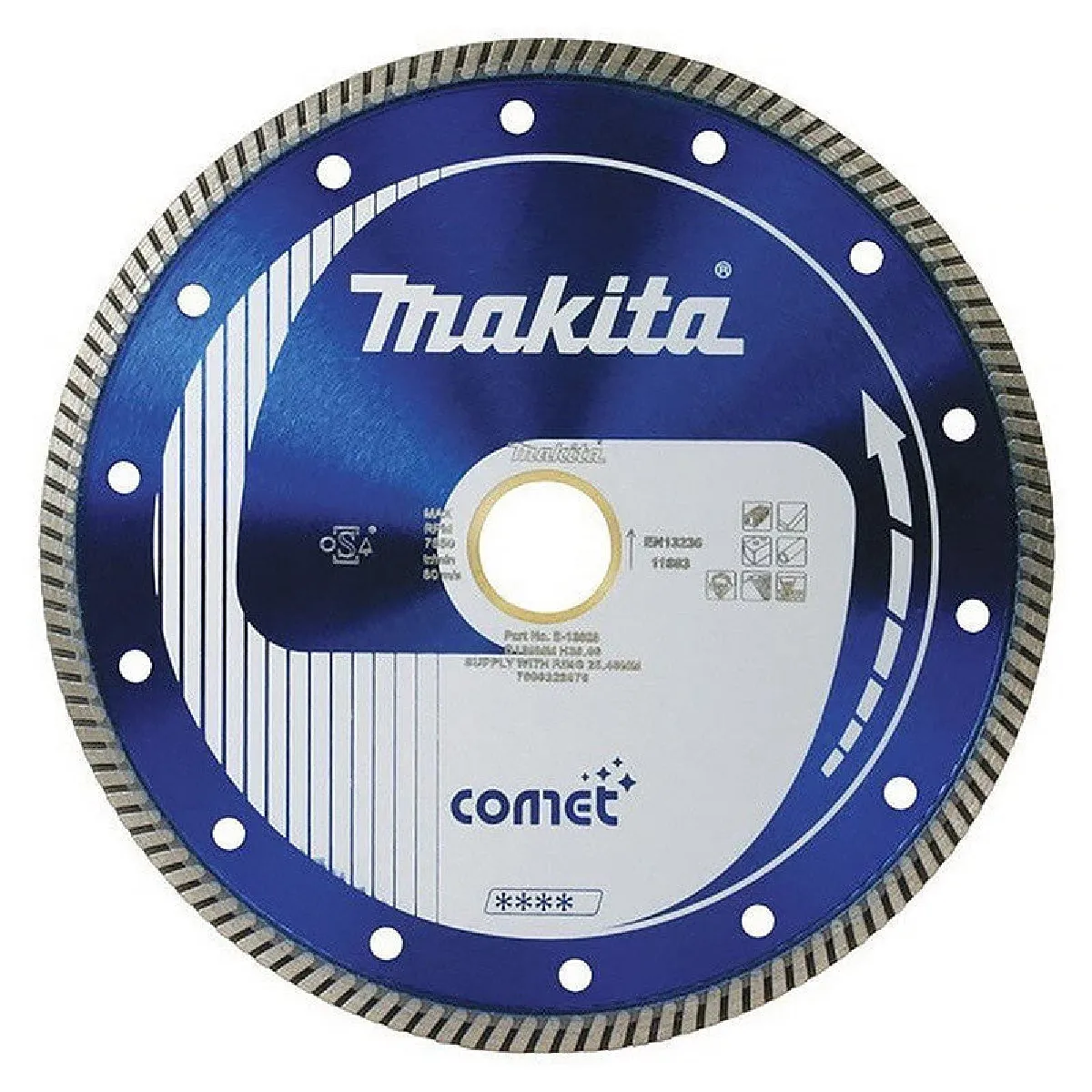 Disque diamant comet turbo standard créneaux inclinés Ø125 mm b 12996 - vue 2