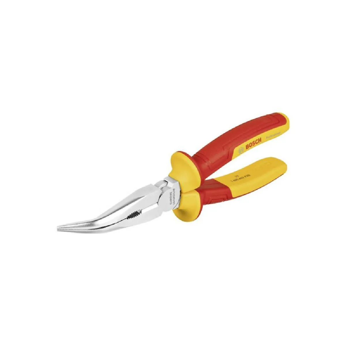 Pince VDE à bec long coudée BOSCH PROFESSIONAL 200 mm Isolée jusquà 1 000 V Protection électrique - vue 3