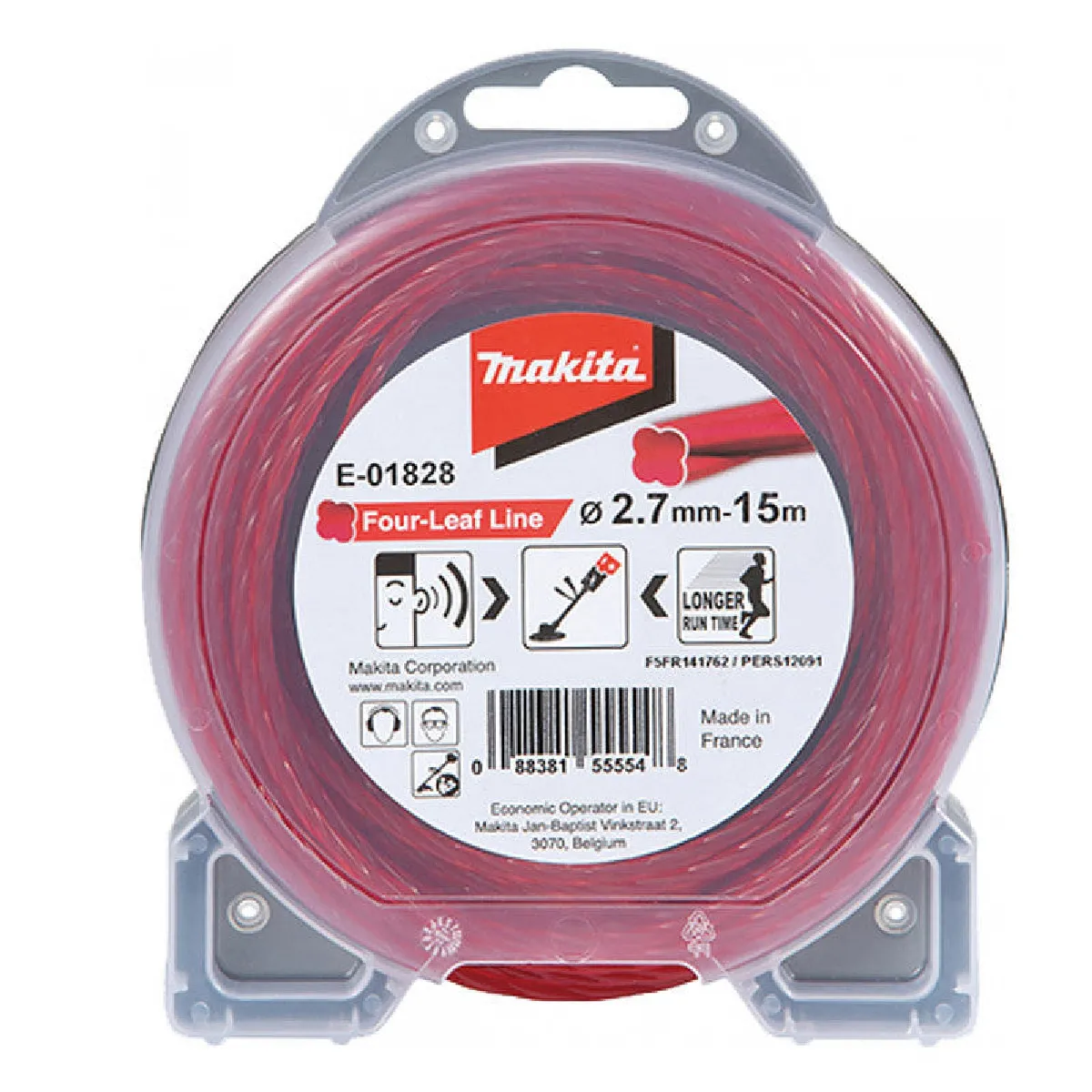 Makita Fil de coupe Four Leaf 2 7 mm 15 E 01828 - vue 3