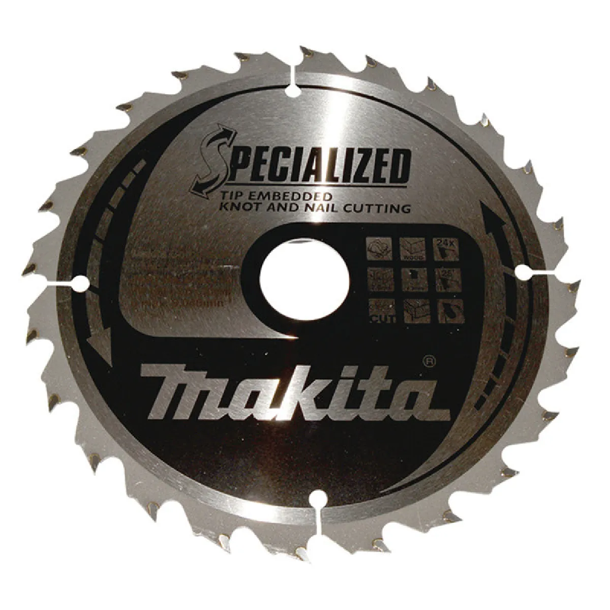 Lame carbure MAKITA B 33168 165 mm 40 dents Bois avec clous - vue 2