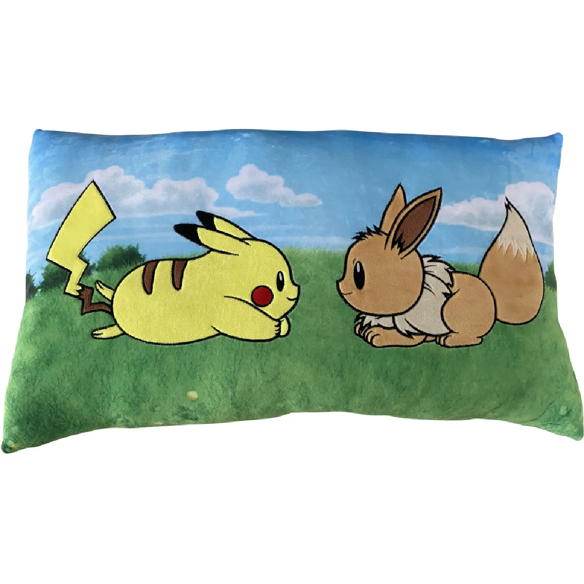 Coussin premium POKEMON Pikachu & Eevee Microfibre 60 cm - vue 2