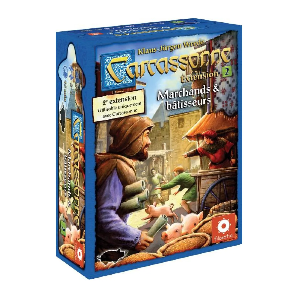 Carcassonne Extension n°2 : Marchands et bâtisseurs Asmodee - vue 3