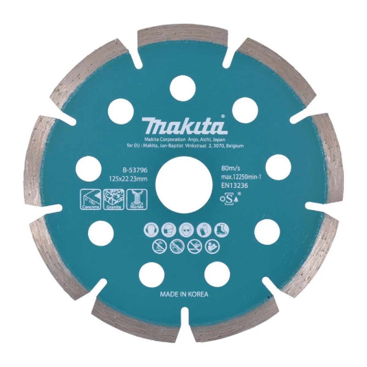 Makita Disque diamant fin pour meuleuse à batterie B 53796 - vue 2