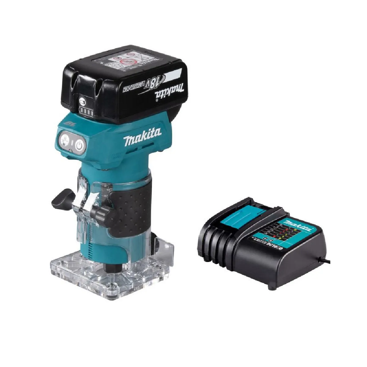 Affleureuse MAKITA DRT52SF – 18V Ø6mm, 1x3.0Ah - vue 2