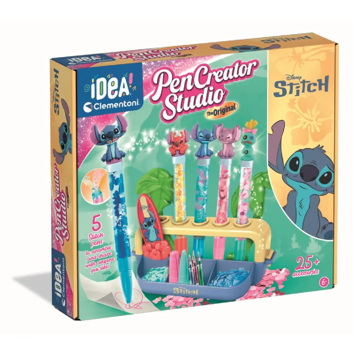 Jeu créatif Clementoni Crée tes stylos Stitch - vue 1