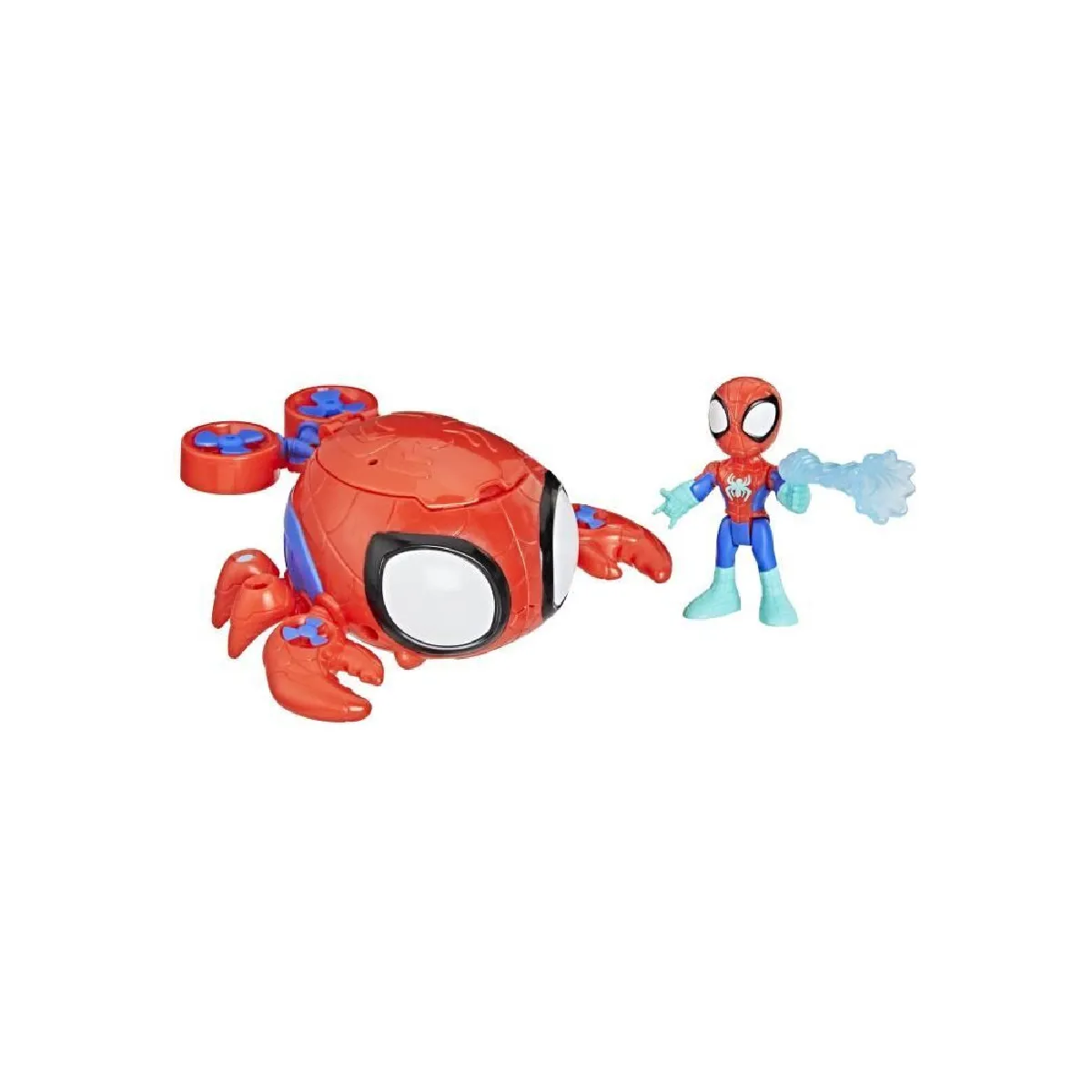 Figurine et véhicule Spidey Water-Webs Araignée de mer, Marvel Spidey et ses Amis Extraordinaires, Des 4 ans