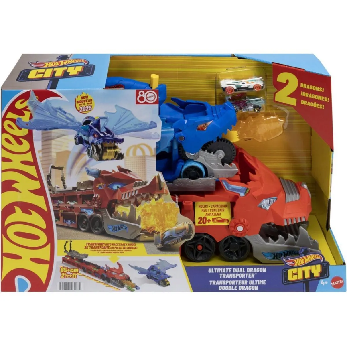 Hot Wheels Transporteur 2 En 1 Dragons - vue 2