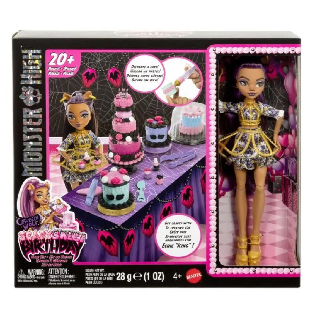 Monster High Kit gâteau anniversaire Clawdeen Wolf