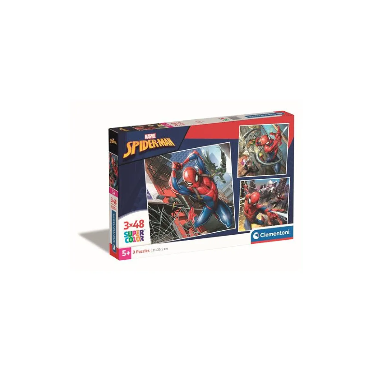 Coffret 3 puzzles 48 pièces Clementoni Marvel Spider Man - vue 2