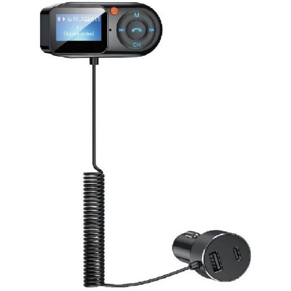 Transmetteur FM THOMSON 1224 V Avec écran departe Câble 2m Voltmètre - vue 2