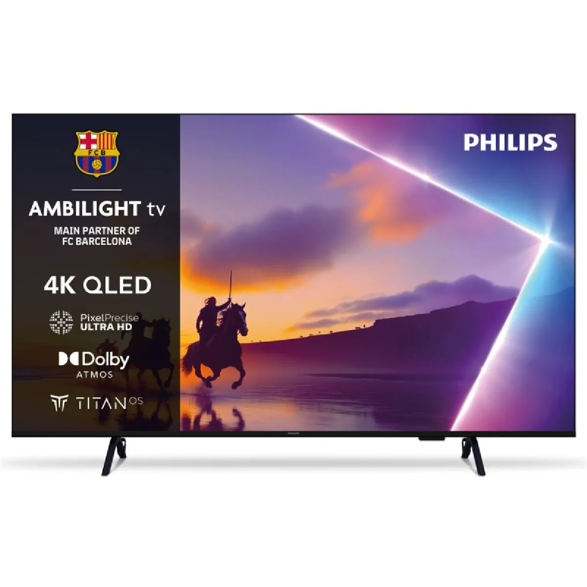QLED 4K UHD Ambilight 55PUS840012 139 cm 2025 - vue 3