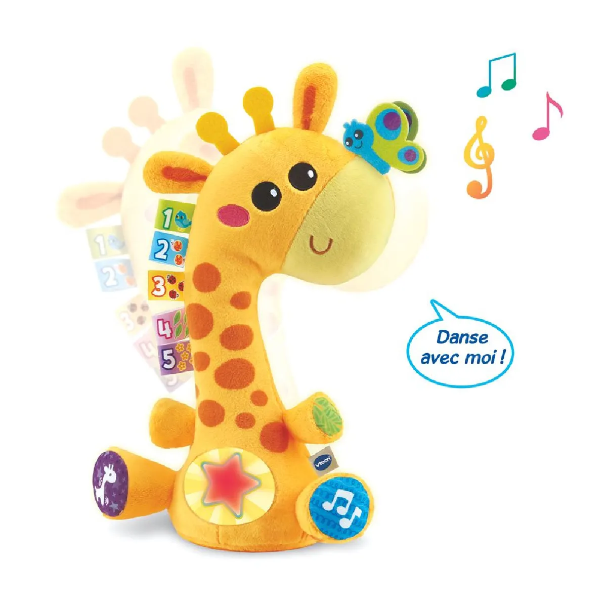 VTech Peluche Musicale Interactive Ma Girafe Moov & Groov 1-5 ans