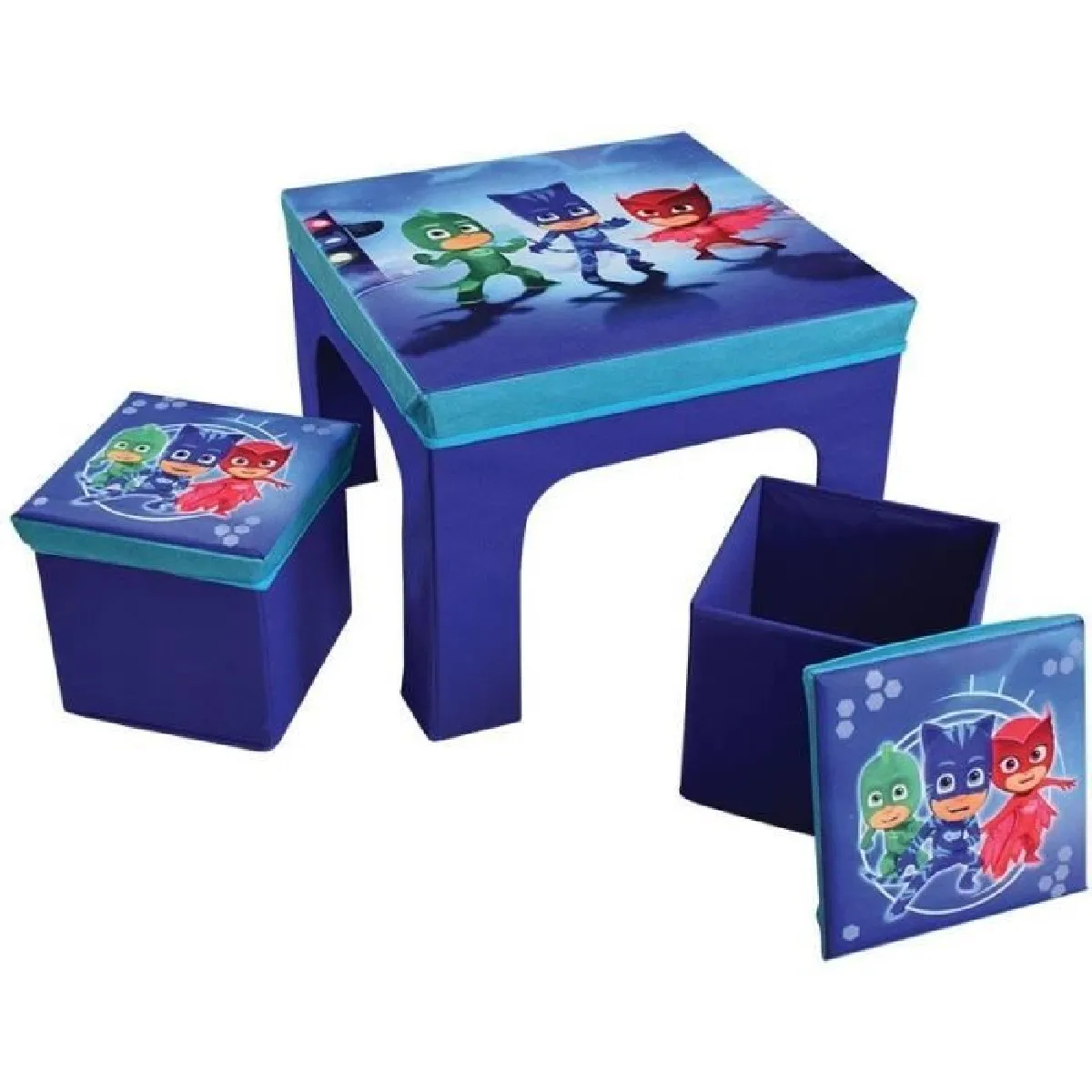 Fun House Bleu Ensemble Table Et Tabourets Enfant